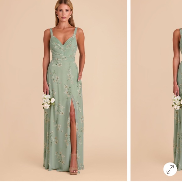 Birdy Grey Sage Le Fleur Bridesmaid Dress Size XL - Style “Deborah” - Picture 1 of 6